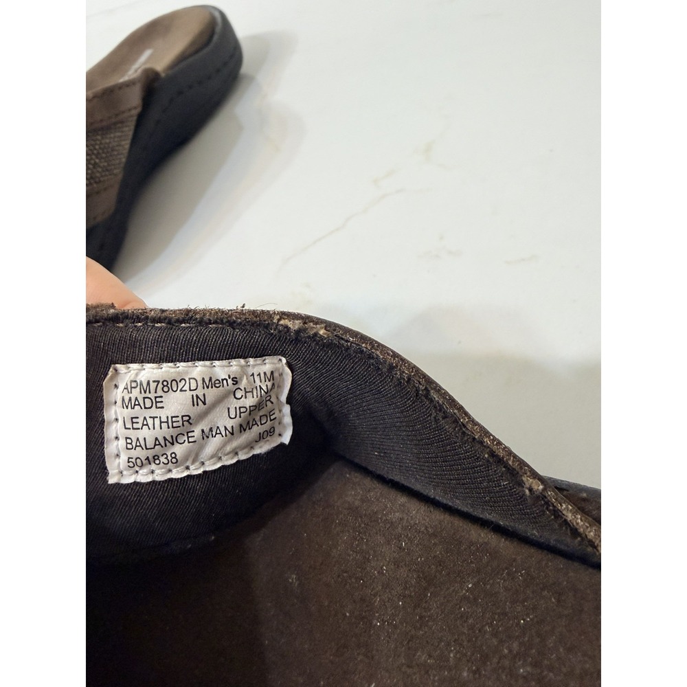 Rockport Hayes Mens Size 11 Brown Leather Thong Flip Flop Sandals - Picture 3 of 4